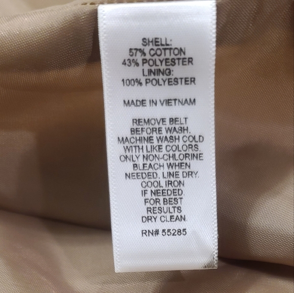 Express Women's Tan Trench Coat Size Small - Picture 8 of 8